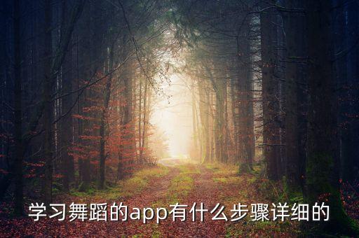 学习舞蹈的app有什么步骤详细的