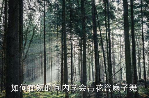 霸王别姬扇子舞视频教程全集，如何在短时间内学会青花瓷扇子舞
