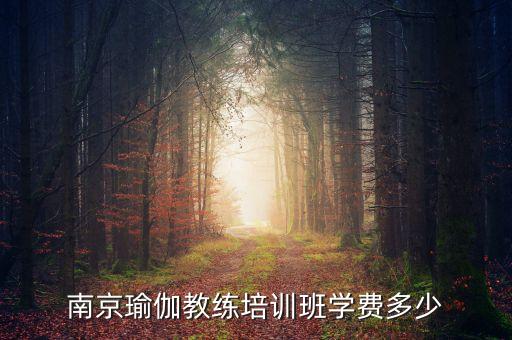 南京瑜伽教练培训班学费多少