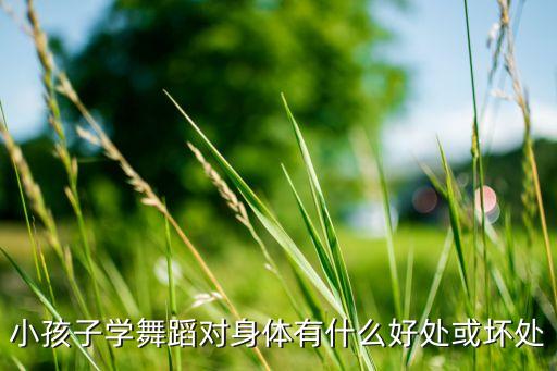 小孩子学舞蹈对身体有什么好处或坏处
