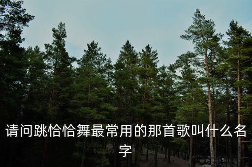 请问跳恰恰舞最常用的那首歌叫什么名字
