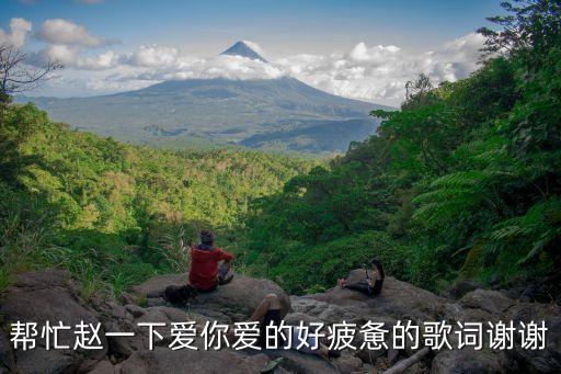 帮忙赵一下爱你爱的好疲惫的歌词谢谢