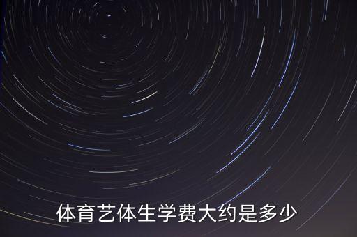 体育艺体生学费大约是多少