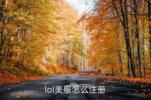 lol美服怎么注册