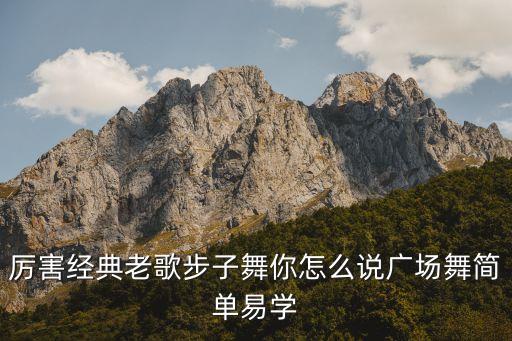 厉害经典老歌步子舞你怎么说广场舞简单易学