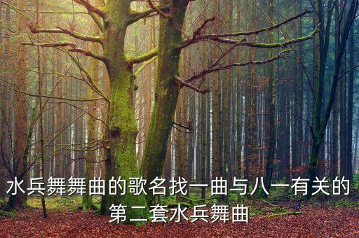 水兵舞舞曲的歌名找一曲与八一有关的第二套水兵舞曲