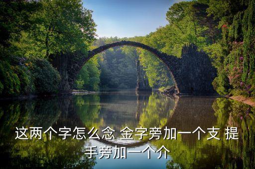 这两个字怎么念 金字旁加一个支 提手旁加一个介