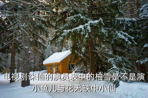 电视剧诛仙的演员表中的柏雪是不是演小鱼儿与花无缺中小仙