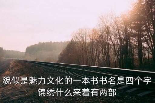 中传锦绣是什么教材，貌似是魅力文化的一本书书名是四个字锦绣什么来着有两部