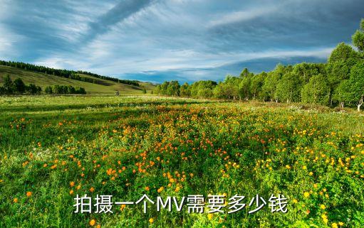 拍摄一个MV需要多少钱