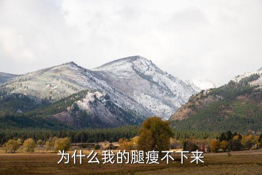 为什么我的腿瘦不下来