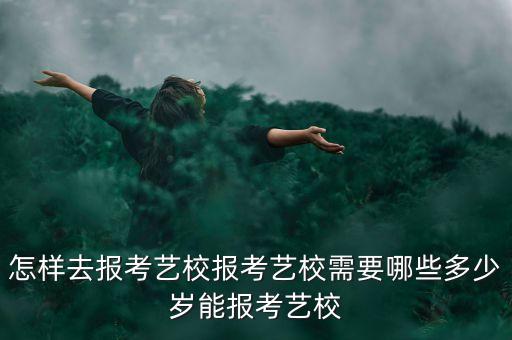 怎样去报考艺校报考艺校需要哪些多少岁能报考艺校
