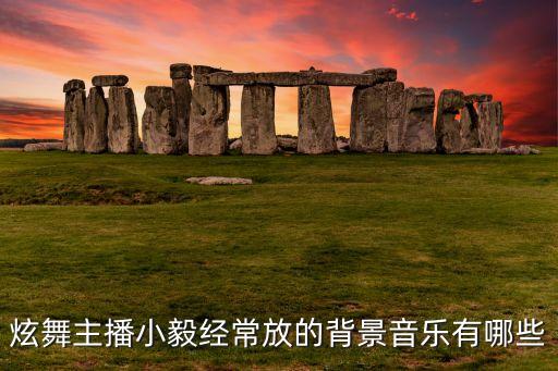 炫舞主播小毅经常放的背景音乐有哪些