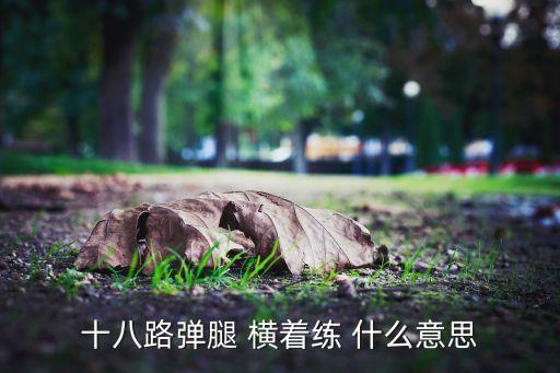 什么是芭蕾横腿训练，转帖芭蕾形体训练的科学原理是什么