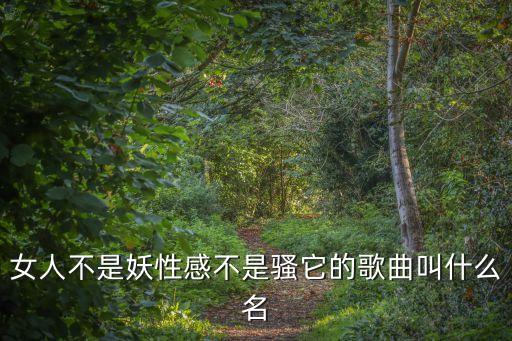 女人不是妖性感不是骚它的歌曲叫什么名