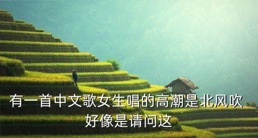 baby北风吹什么歌，有一首中文歌女生唱的高潮是北风吹 好像是请问这
