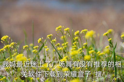 我妈最近迷上了广场舞有没有推荐的相关软件下载到荣耀盒子  搜