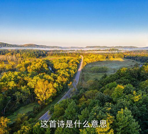 这首诗是什么意思