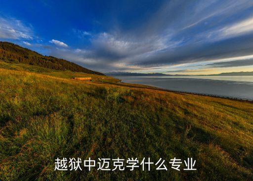 越狱中迈克学什么专业