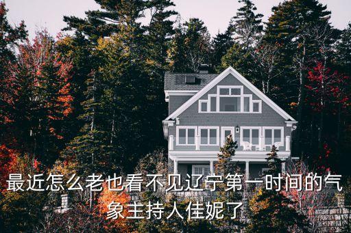 最近怎么老也看不见辽宁第一时间的气象主持人佳妮了