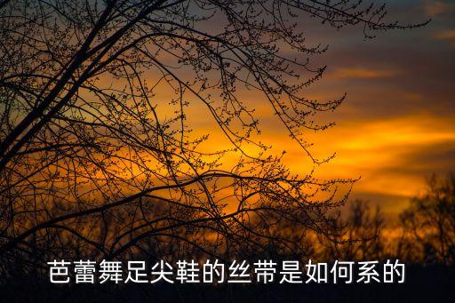 芭蕾舞足尖鞋的丝带是如何系的