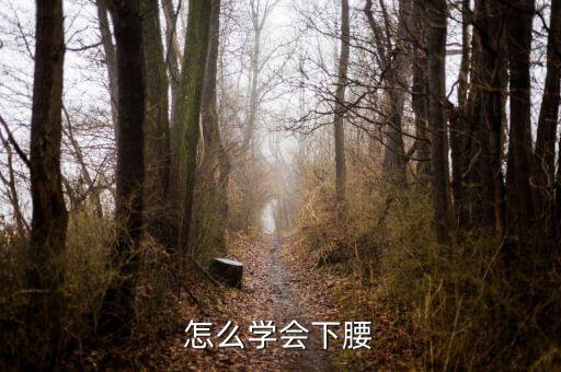 怎么学会下腰