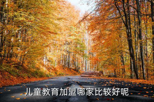 儿童教育加盟哪家比较好呢