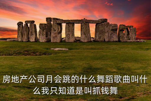 房地产公司月会跳的什么舞蹈歌曲叫什么我只知道是叫抓钱舞
