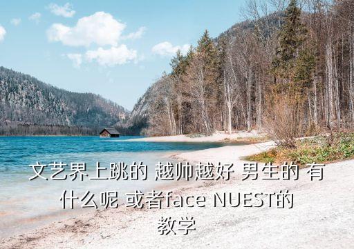 文艺界上跳的 越帅越好 男生的 有什么呢 或者face NUEST的教学