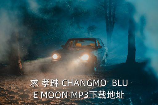 求 孝琳 CHANGMO  BLUE MOON MP3下载地址