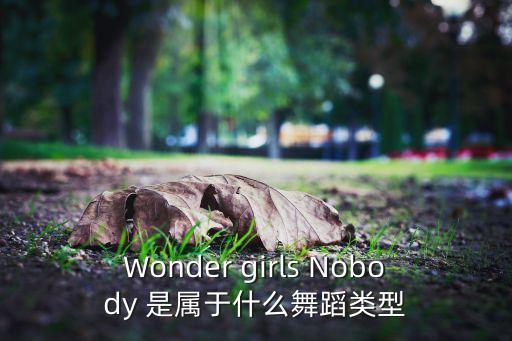 Wonder girls Nobody 是属于什么舞蹈类型