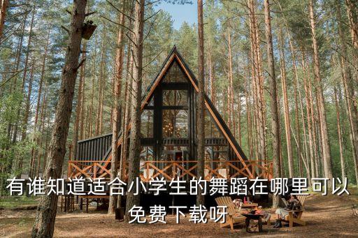 有谁知道适合小学生的舞蹈在哪里可以免费下载呀