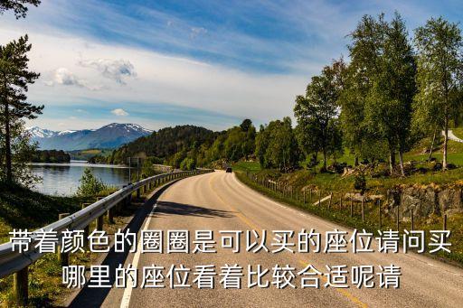 带着颜色的圈圈是可以买的座位请问买哪里的座位看着比较合适呢请