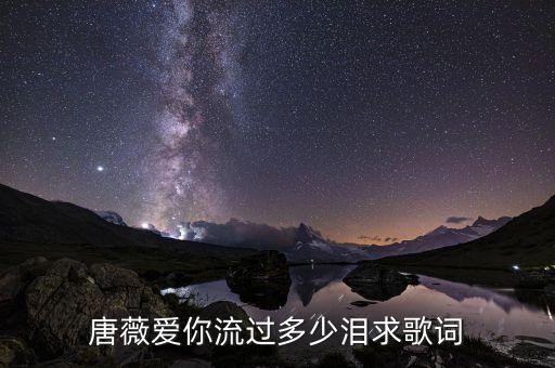唐薇爱你流过多少泪求歌词