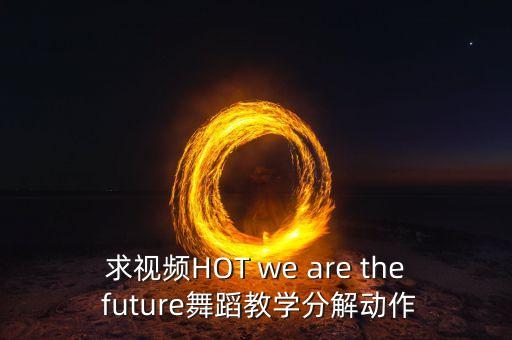 求视频HOT we are the future舞蹈教学分解动作