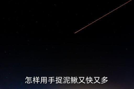 怎样用手捉泥鳅又快又多