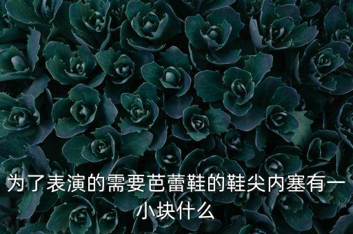 为了表演的需要芭蕾鞋的鞋尖内塞有一小块什么