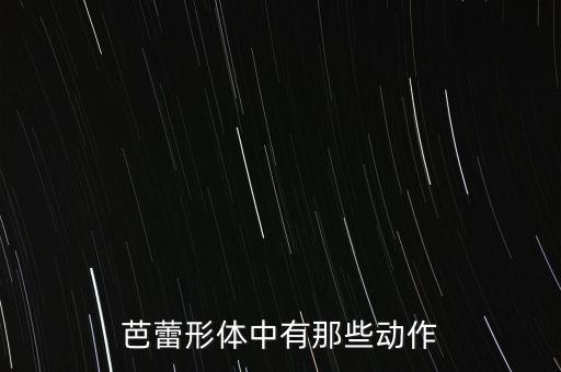 芭蕾形体中有那些动作