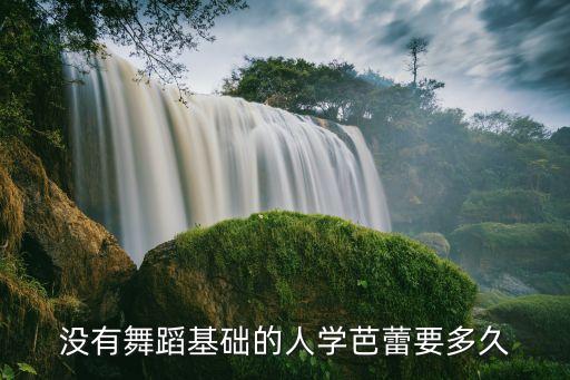 没有舞蹈基础的人学芭蕾要多久