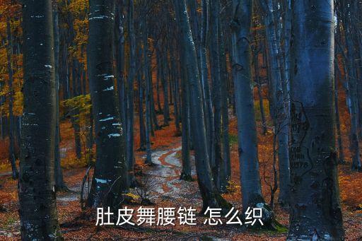 肚皮舞腰链 怎么织