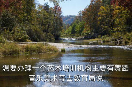 想要办理一个艺术培训机构主要有舞蹈音乐美术等去教育局说