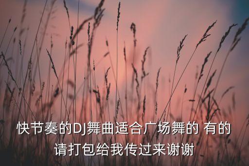 快节奏的DJ舞曲适合广场舞的 有的请打包给我传过来谢谢