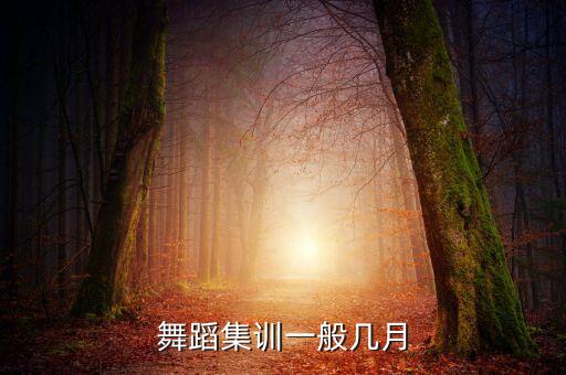 舞蹈集训一般几月