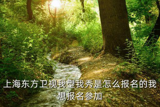 上海东方卫视我型我秀是怎么报名的我想报名参加