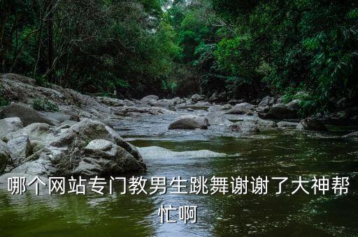 哪个网站专门教男生跳舞谢谢了大神帮忙啊