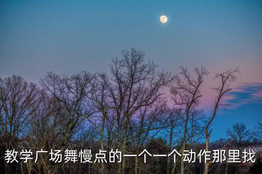 广场舞初步教学慢动作，初学广场舞入门第一步