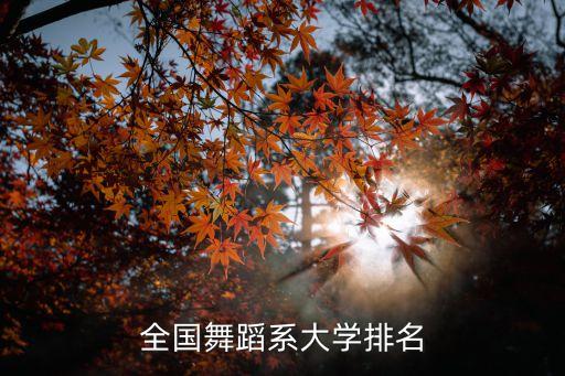 全国舞蹈系大学排名