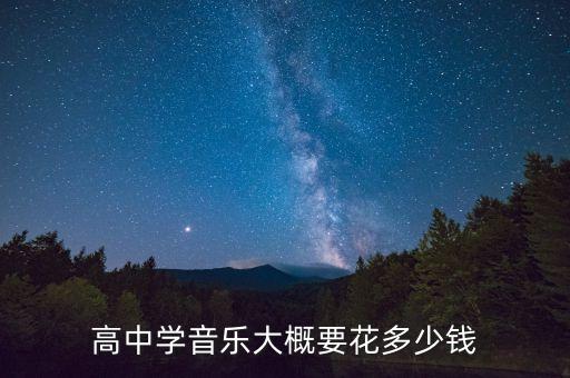 高中生学音乐大概花费多少钱，高中想学音乐要花多少钱
