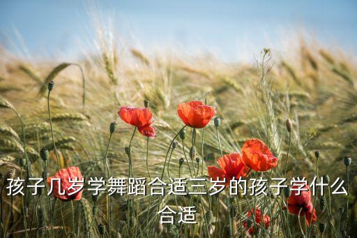 少儿舞蹈年龄段划分都学什么，小孩几岁开始学舞蹈比较好呢 给点实质性的