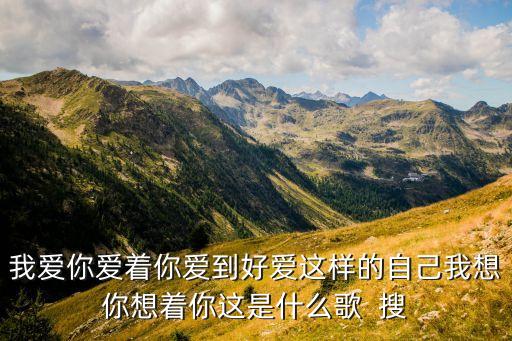 我爱你爱着你爱到好爱这样的自己我想你想着你这是什么歌  搜